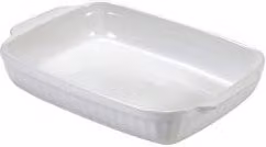 Pirofila rettangolare in ceramica Guardini, Bianco, L: 30 cm, P: 18 cm