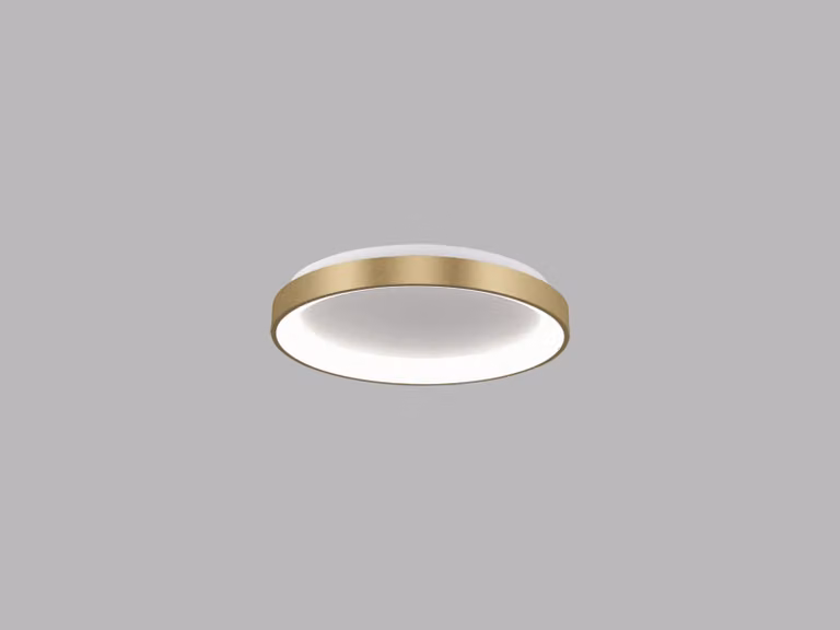 Apparecchio a soffitto BELLA SLIM CRI90 LED dimmerabile, Variante: oro, Ø 480 mm, 38 W, 3000/4000 K, DALI