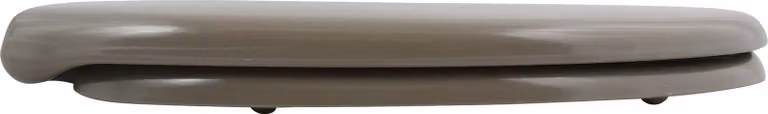 coperchio del sedile del WC spirella in Duroplast con chiusura ammortizzata e rimovibile per la pulizia con un semplice pulsante in colore tortora - Sistema Easy Fix Clip