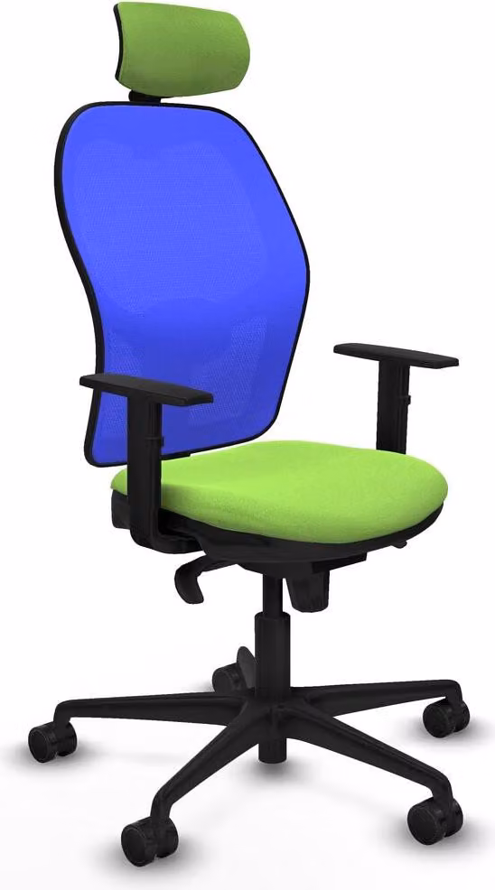 Sedia da ufficio con poggiatesta Piqueras y Crespo 1D036N2 Colore Pistacchio
