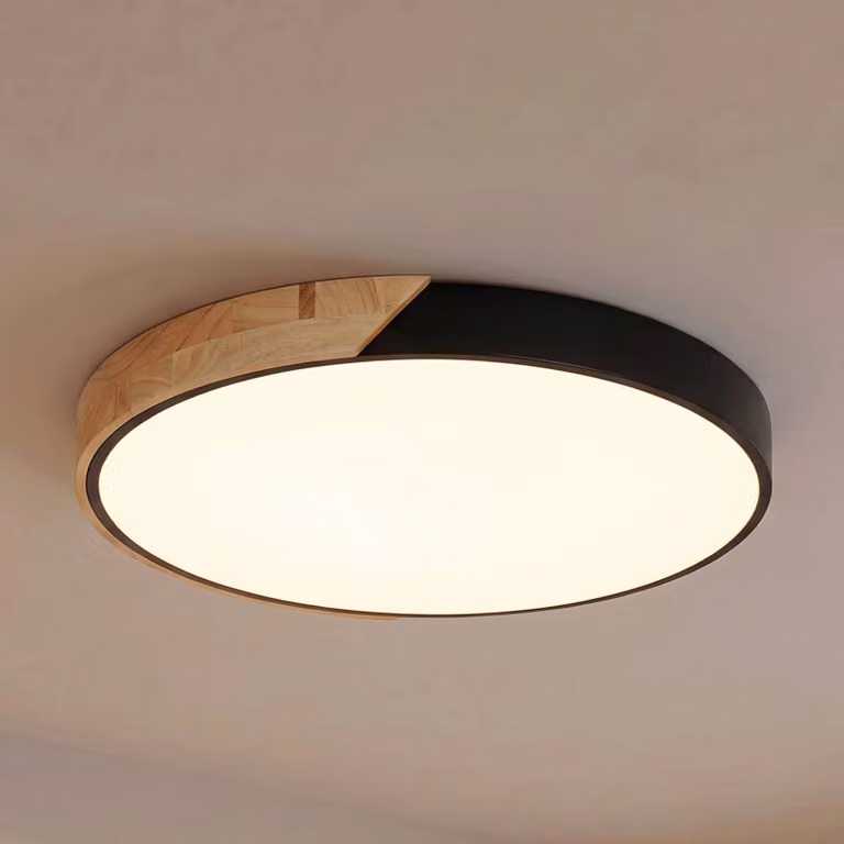 Plafoniera soffitto Lynorri PRIOS, Nero, Soggiorno / Sala da pranzo, Plastica, Moderno, Plafoniera
