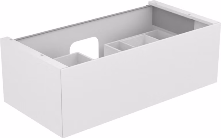 KEUCO EDITION 11 Meuble sous-lavabo pour lavabos à encastrer, 1 tiroir frontal, 1050x350x535mm, 31251280000, 31251280000