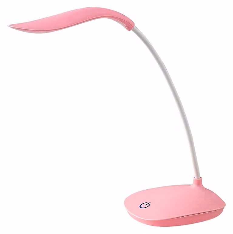 Lampada da scrivania moderna rosa regolabile per la stanza dei bambini dimmerabile USB colore neutro LED 2W BEDI Rabalux