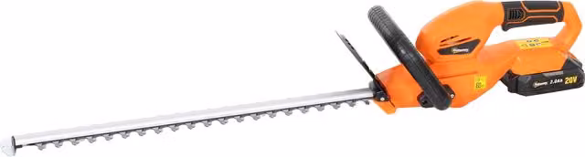 Tagliasiepi a batteria Outsunny 18V con lama a doppia azione da 51 cm, batteria da 2Ah e caricatore rapido, arancione