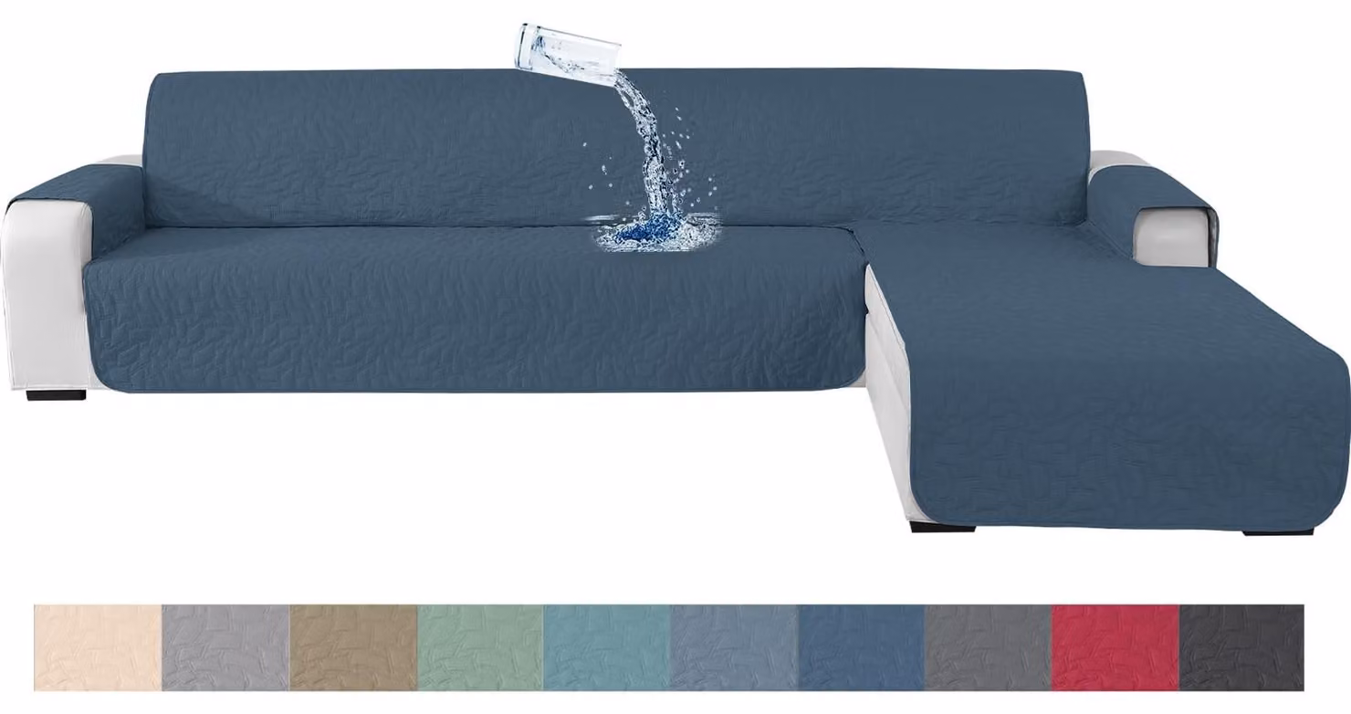 Cuscini per divani a forma di L - Impermeabili - Colore blu Berlino