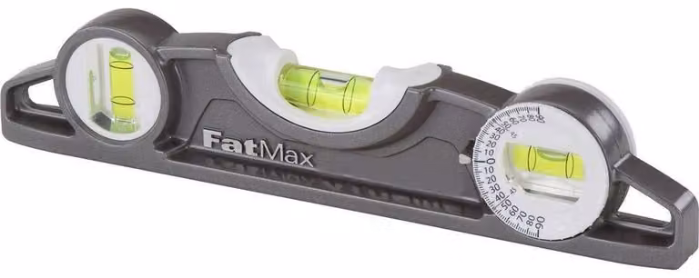 STANLEY FatMax Pro: livella a bolla a torpedo, piccola, in alluminio, con magnete
