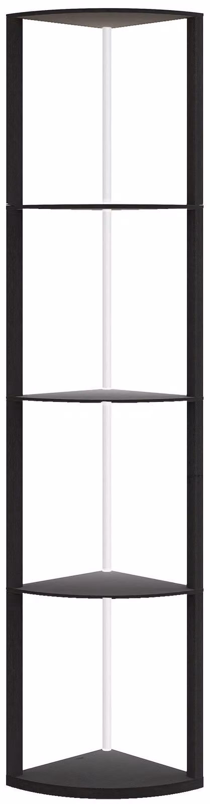 Lampada da terra a LED con ripiano e telecomando | Colore: Nero | Dimensioni: 29,5 x 42 x 163 cm