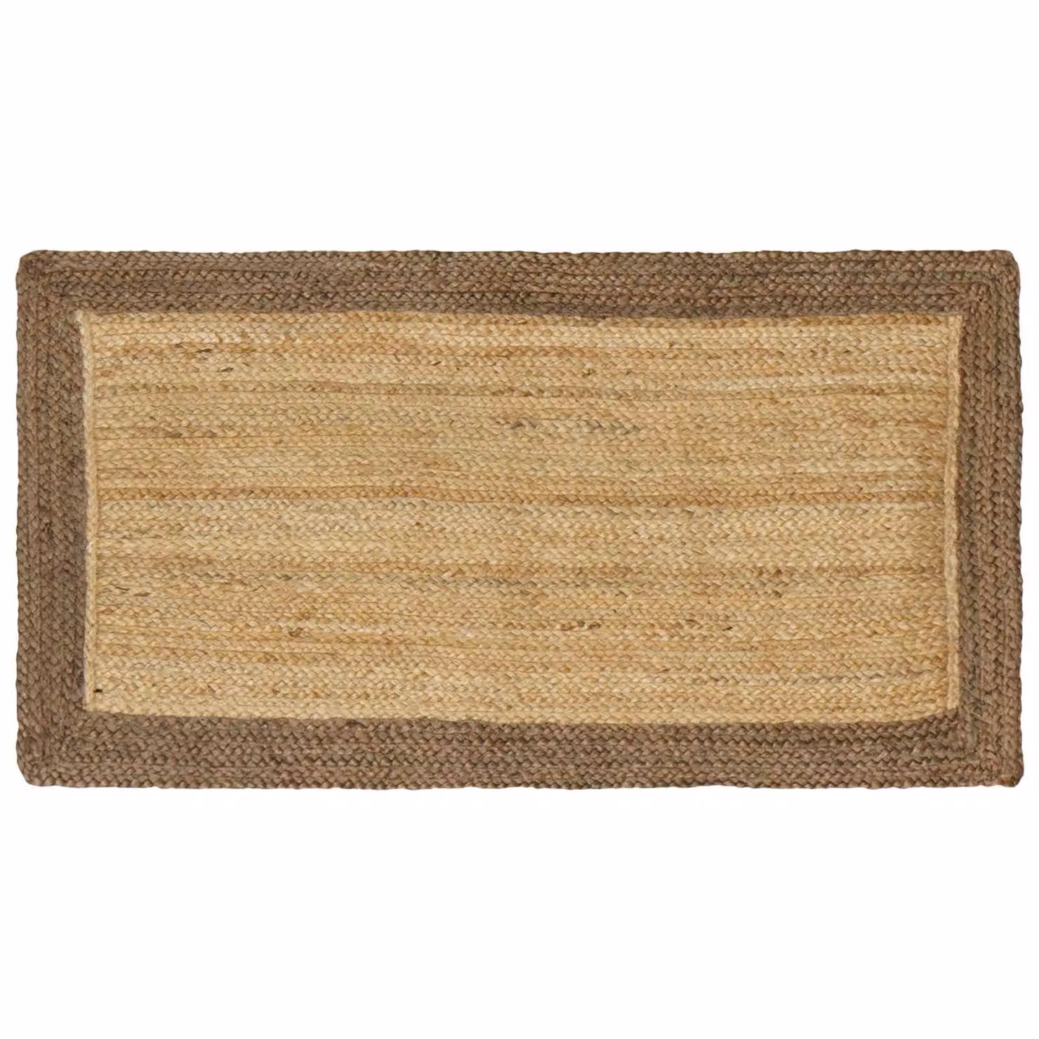 Tappeto da area moderno in juta vidaXL, colore grigio e beige, L 110 cm x P 60 cm