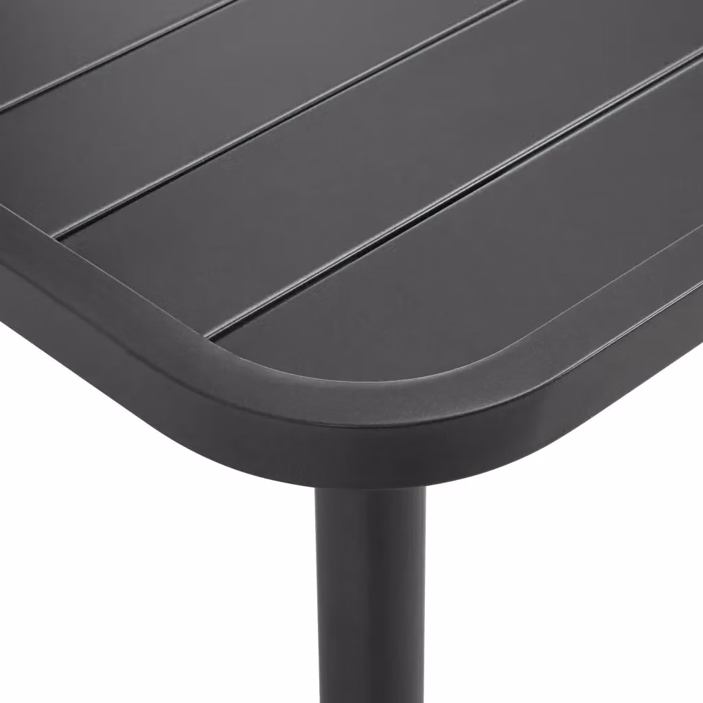 Tavolo da giardino rettangolare vidaXL in acciaio antracite L: 150 cm, P: 90 cm, H: 72 cm – 2