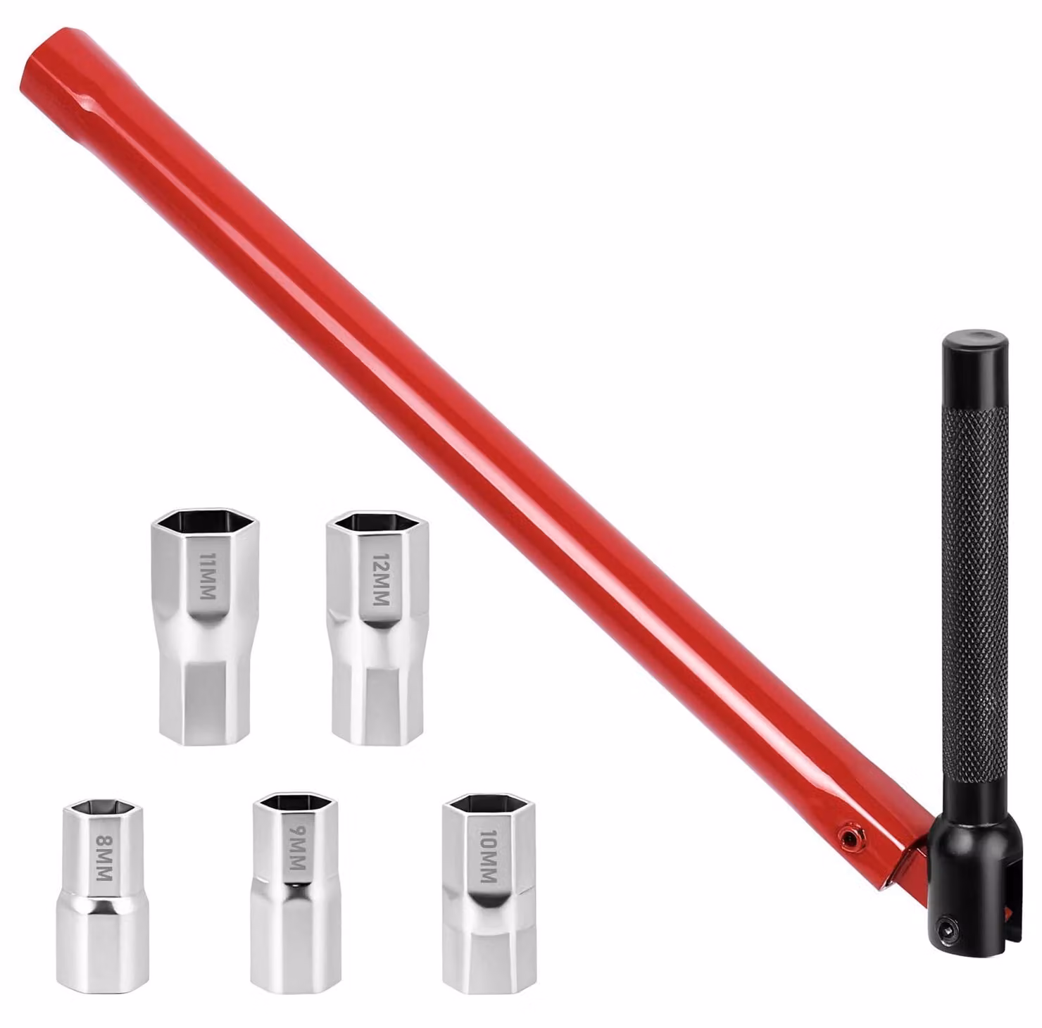 Chiave per rubinetti regolabile - Acciaio - 8-13 mm - Rosso - Per cucina e bagno