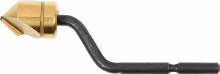 Testa di sbavatura Noga 90°, con gambo rivestito in HSS TiN, TiN, testa di sbavatura ⌀ 10,4 mm