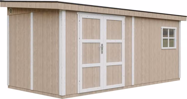 Casetta da giardino di 11,47 m² - H231x248x530 cm - Timbela M940-TERRA BROWN