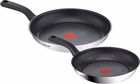 Set di padelle in induzione - 2 pezzi da 24-28 cm - Adatto per induzione - Smalto antiaderente - Lame in acciaio inossidabile di alta qualità - Maniglia ergonomico - Cottura energetica