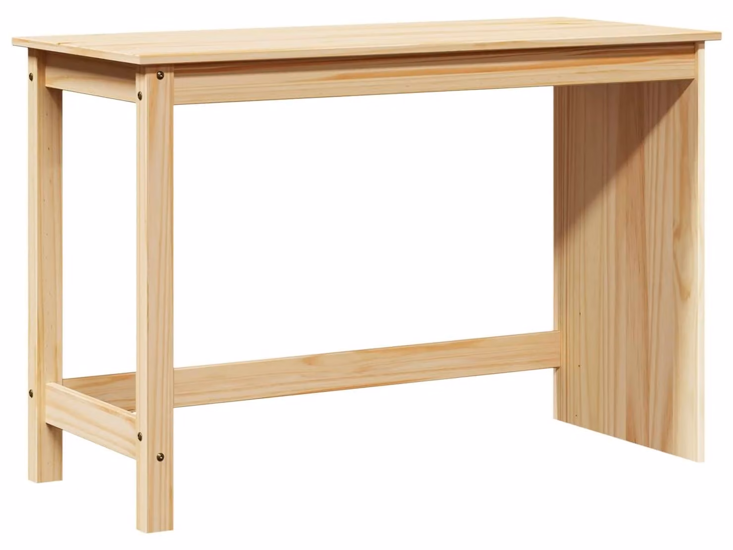Scrivania in legno massello di pino, dimensioni 112 x 50 x 75 cm