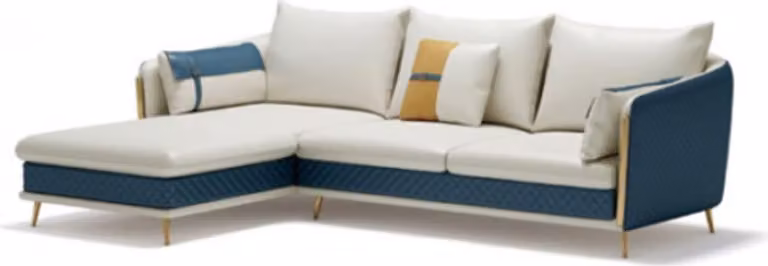 Ecksofa Sofa Couch Polster Wohnlandschaft Eck Sofas Garnitur L-Form Couchen