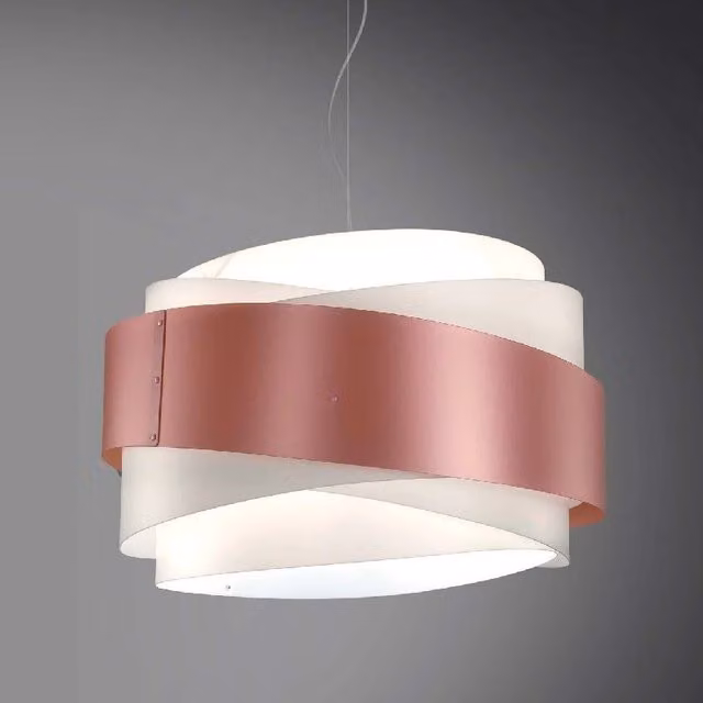 Lampadario a sospensione BEA cinque luci Rosa diametro 60x h38 cm