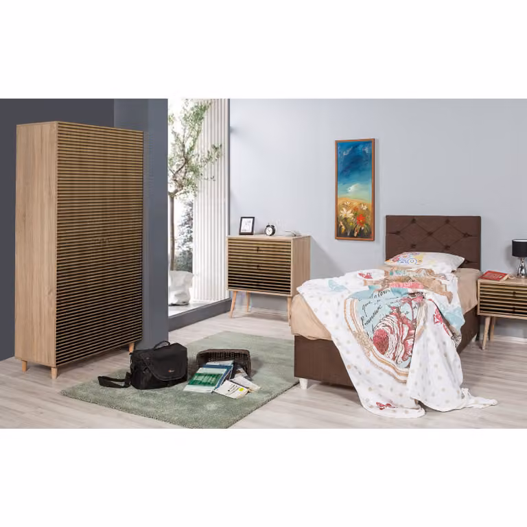 Skye Decor, stile - 220, armadio, rovere Sonoma, 100% pannelli truciolari rivestiti in melamina, 90 x 52 x 192 cm
