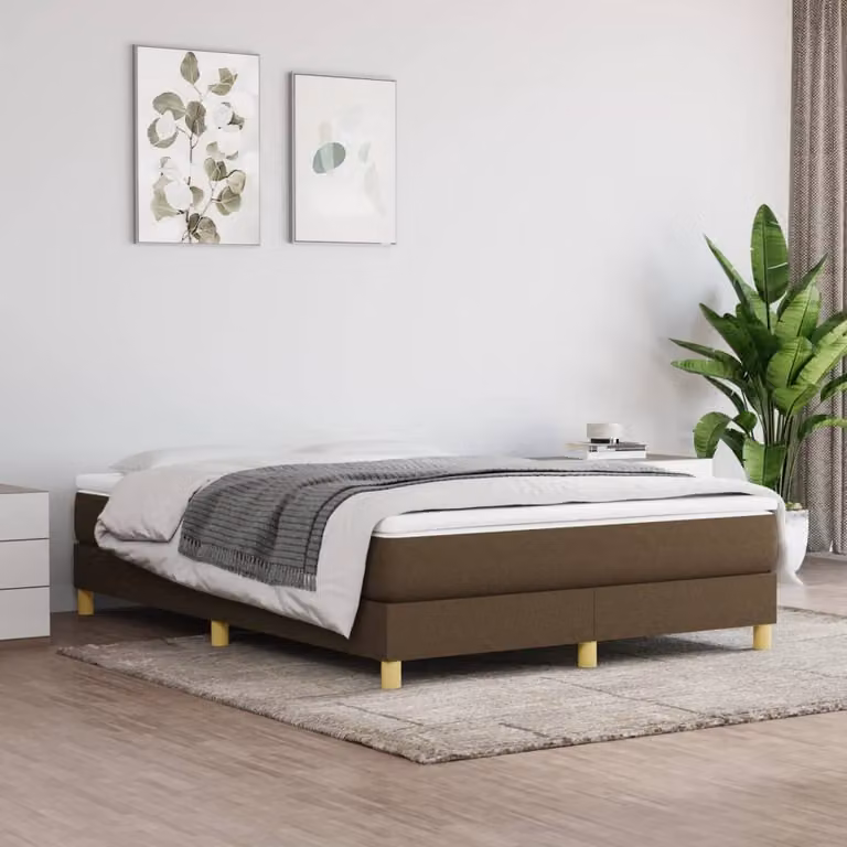 The Living Store rete marrone scuro 140x190 cm in tessuto