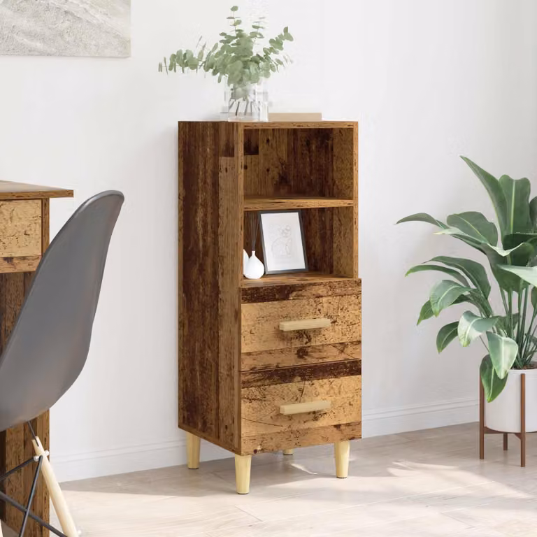 Credenza moderna vidaXL in legno ingegnerizzato marrone L/P/H: 34 x 34,5 x 90 cm