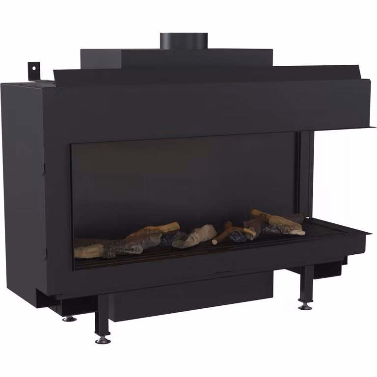 Caminetto a gas LEO 100 propano destro ∅ 100/150 8,2 kW