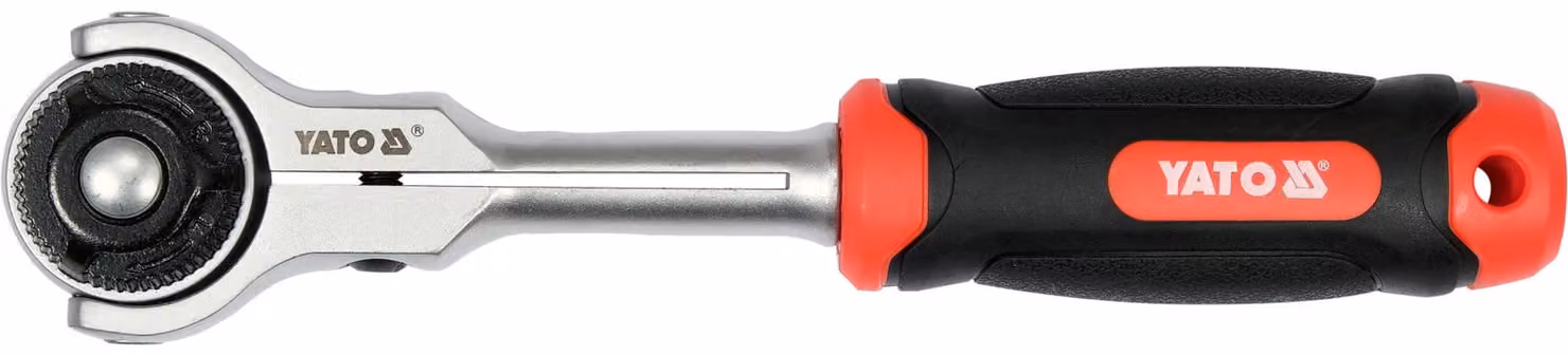 Chiave a bussola da 3/8" con testa girevole, 72 denti