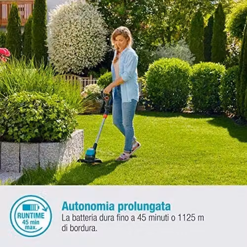 Gardena EasyCut 14700-20 Tagliasensibile a Batteria 18V 2Ah con Manico Telescopico e Lame in Plastica, Colore Nero – 2