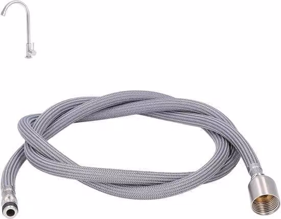 Allecto Premium - Tubo per rubinetto estensibile 15 metri in nylon PVC - Sostituzione per cucina e bagno