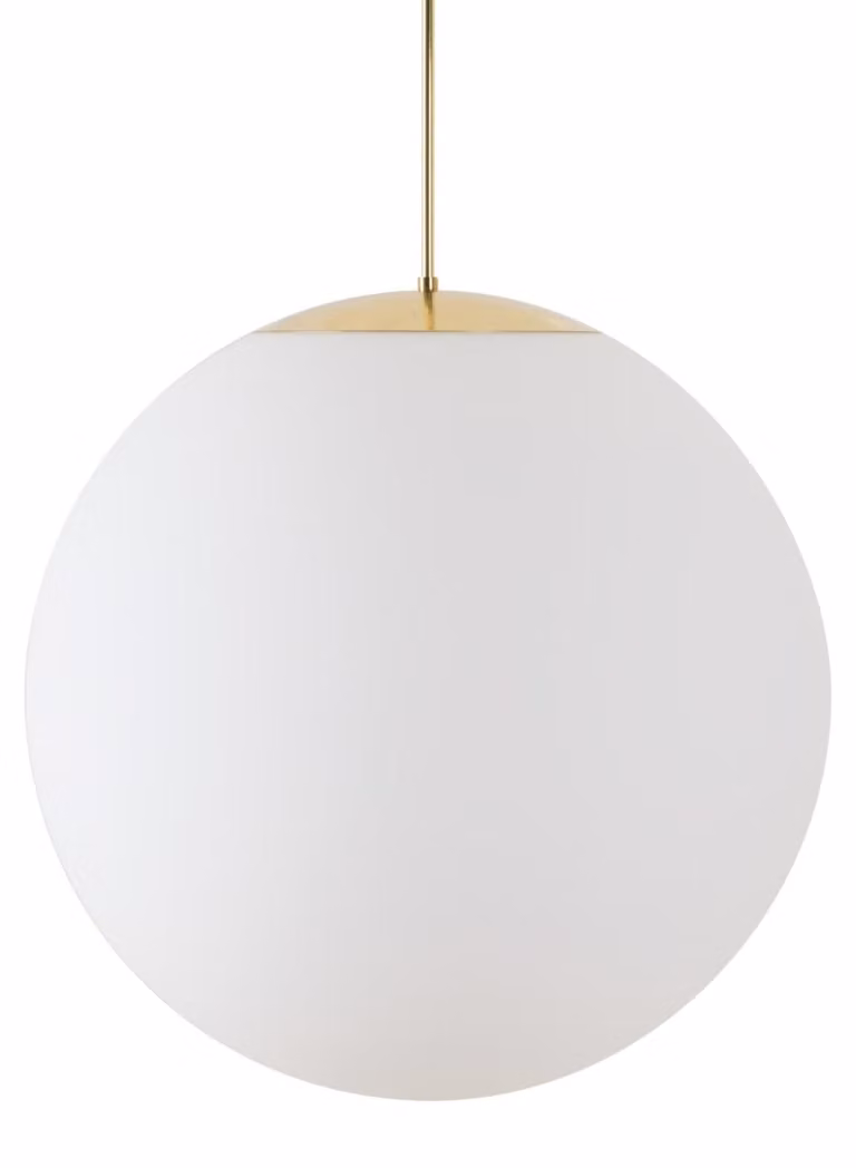 OSMONT ISI60213 ISIS P5 PM-M HP Lampada a sospensione in plastica, ottone/bianco, grado di protezione IP40, 3000 K, LED da 65 W