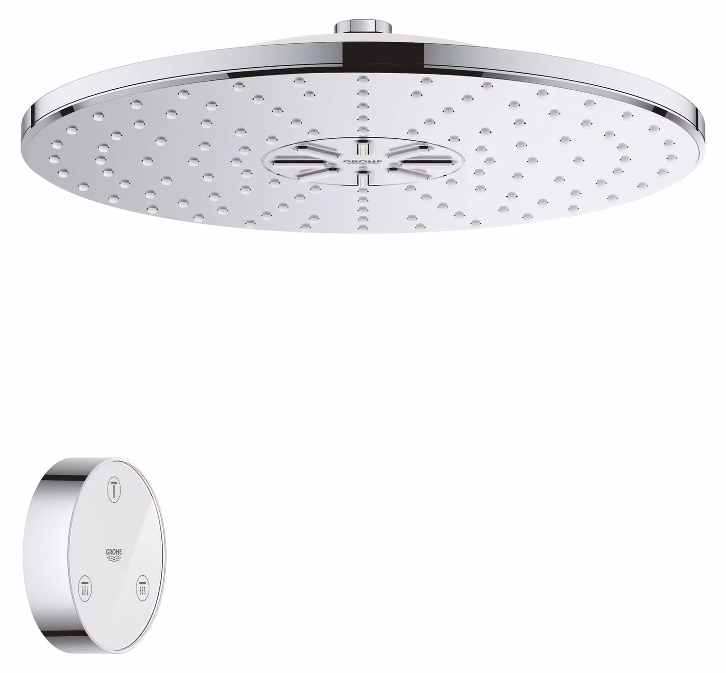 Doccia a soffitto SmartConnect 310, 2 getti, 35x42 cm, cromata