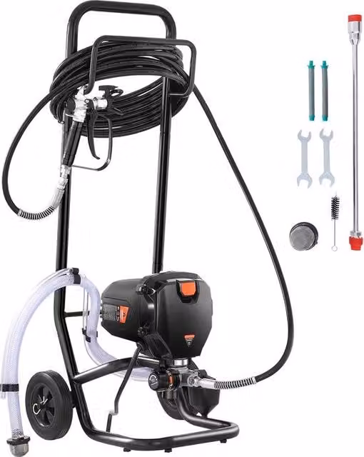 Spruzzatore elettrico MERKLOOS con carrello, 750 W e 3000 PSI, colore nero