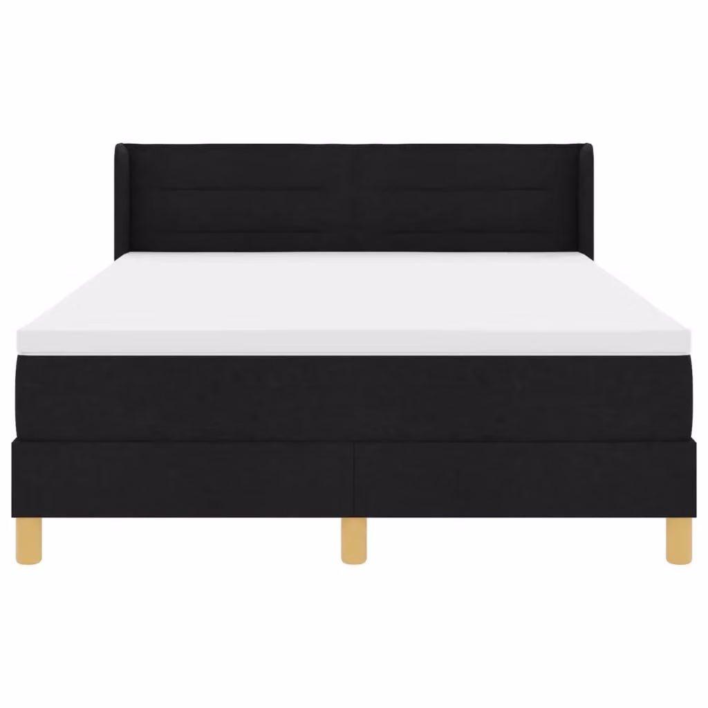 Letto a molle con materasso vidaXL in tessuto nero L/P: 160 x 200 cm – 2