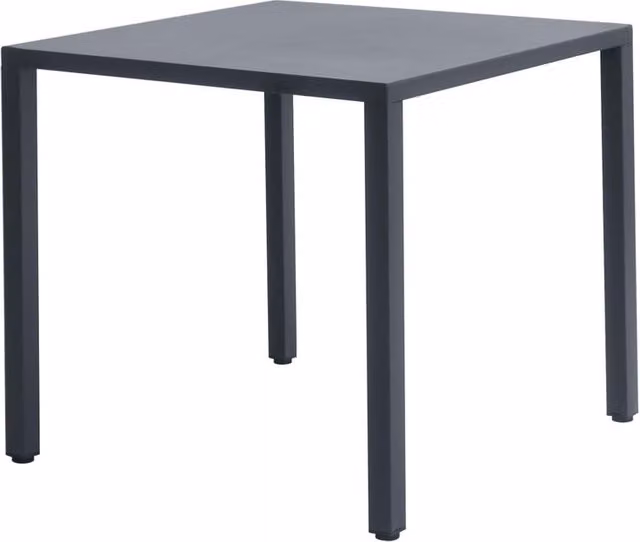 Tavolo da esterno Garda Moia in acciaio antracite L/P: 70 x 70 cm – 1
