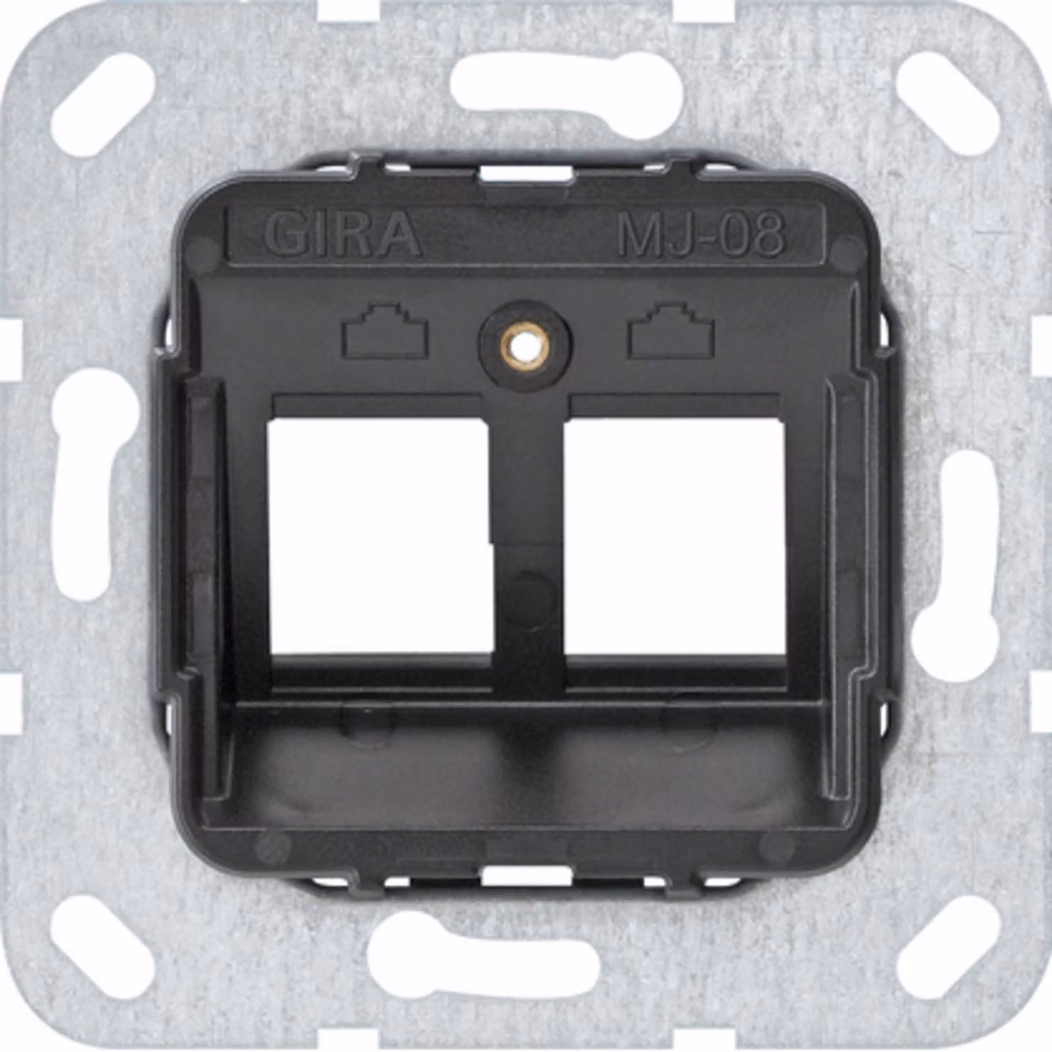 Gira Modular Jack 8 Anello di supporto da incasso a 2 canali 560800