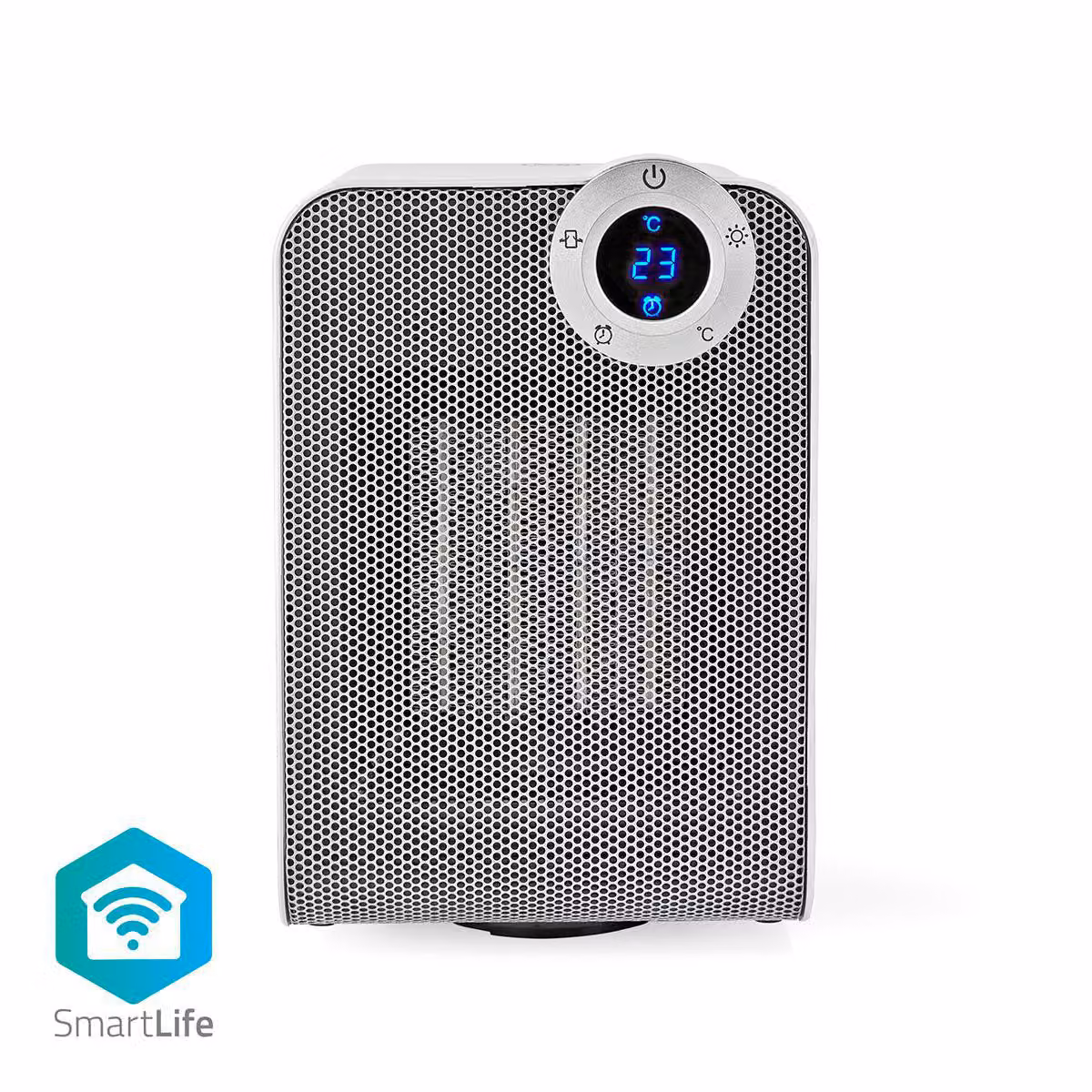 Termoventilatore NEDIS 1800 W con termostato oscillante, protezione antiribaltamento e contro il surriscaldamento, WiFi ws WIFIFNH20CWT