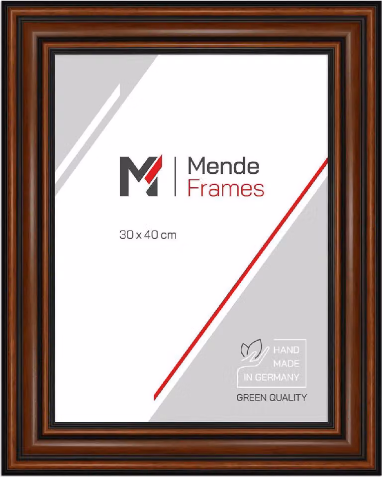 Cornice in legno MendeFrames H017 Nocciola 15x20 cm con vetro artificiale