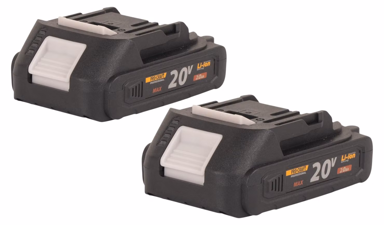 Procraft 2x 20/2A batteria 20 V 2 Ah / 2000 mAh Li-ion