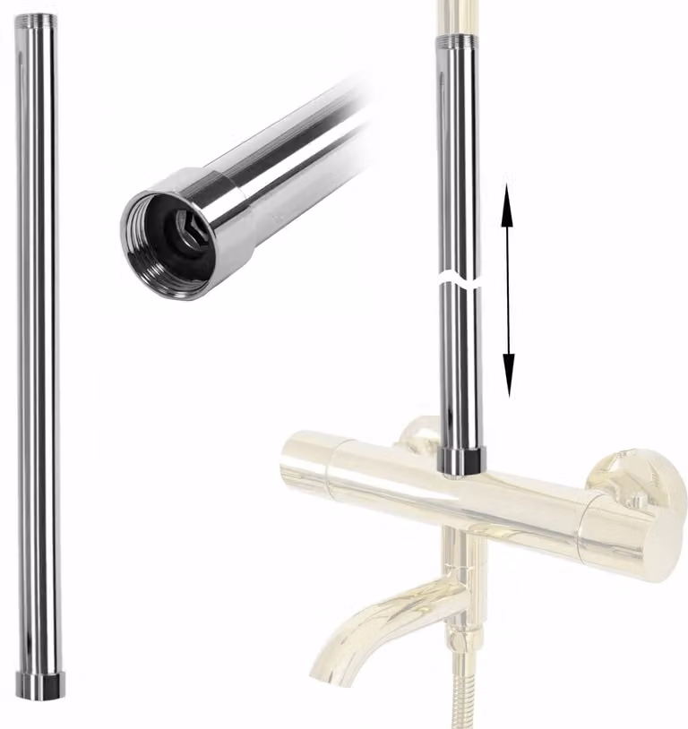 Prolunga per Set Vasca/Doccia Rea 50 cm Chrome