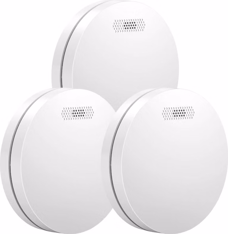 Aroha Pro Safety Rilevatore di Fumo - Batteria da 10 Anni - Sensore Fumo - Allarme Anticendio - 3 pezzi
