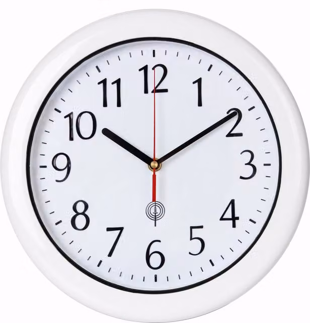 Orologio da parete analogico Monzana® bianco radiocomandato e silenzioso Ø30 cm – 1