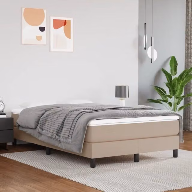 Materasso a Molle-Materasso per letto Cappuccino 120x200x20 cm in Similpelle