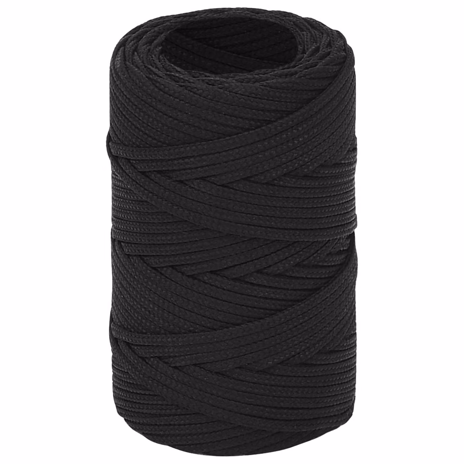 Corda multiuso vidaXL in plastica nera da 2 mm con 250 m di lunghezza e carico massimo di 27 kg