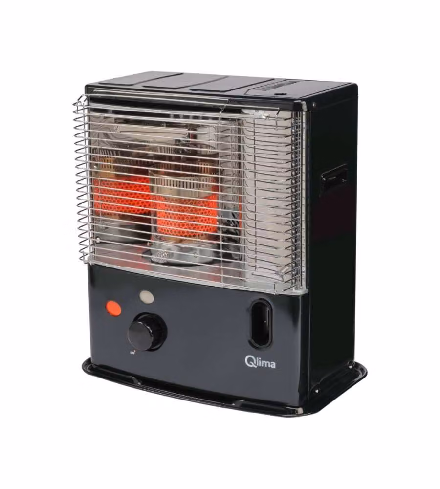 Qlima Stufa a Stoppino Portatile - Nero - 2,4 kW