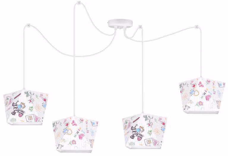 Lampada A Sospensione Loft Lampadario Ragno Paralume