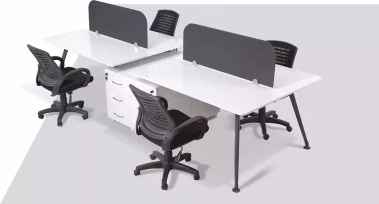 Großer Arbeitsplatz Bürotisch Schreibtische Moderne Büroeinrichtung Stil