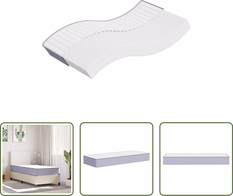 The Living Store Materasso in schiuma Medium Soft 90x200 cm