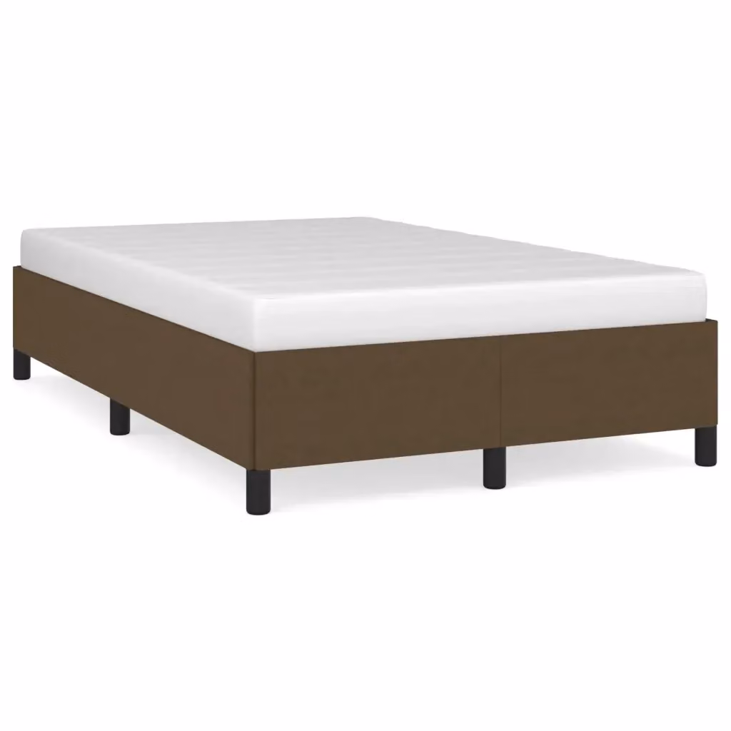 Giroletto vidaXL senza materasso in tessuto marrone con telaio a doghe in legno L/P/H: 200 x 120 x 35 cm – 2