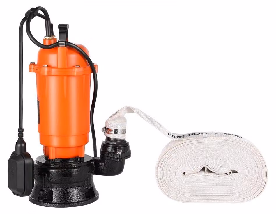 Pompa sommergibile per acque sporche - 1500 W - Corpo in ghisa - Capacità: 21000 litri/ora