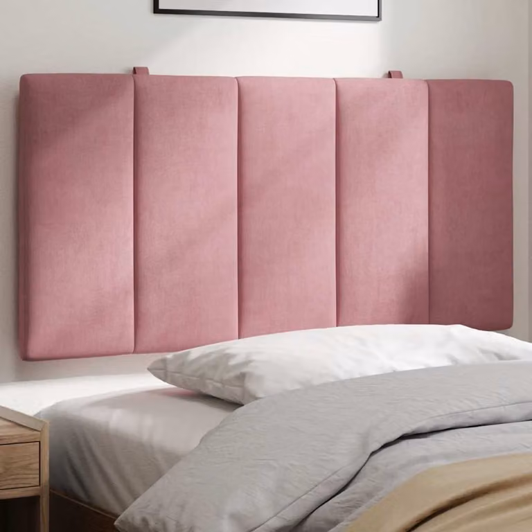 Cuscino Testiera Hanko vidaXL in Velluto Rosa, L: 100 cm