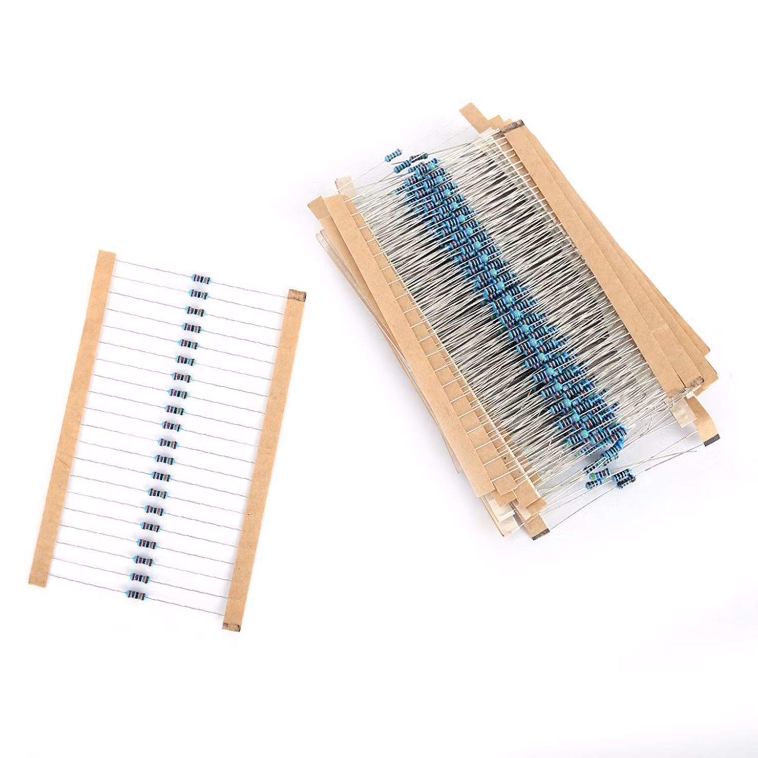 600Pcs Lot 1/4W 1% Metal Film Resistor Kit 10Ω-1M 30 Valori Resistori assortiti Ogni 20pcs