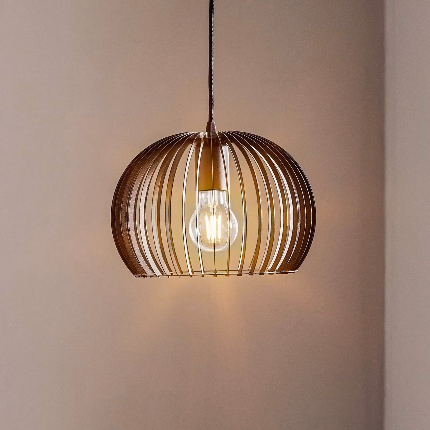 Lampada a sospensione Larus TEMAR LIGHTING, dimmerabile, Nero, Soggiorno / Sala da pranzo, Metallo, Moderno, Lampada a sospensione